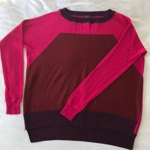 Patagonia color block wool sweater / XS